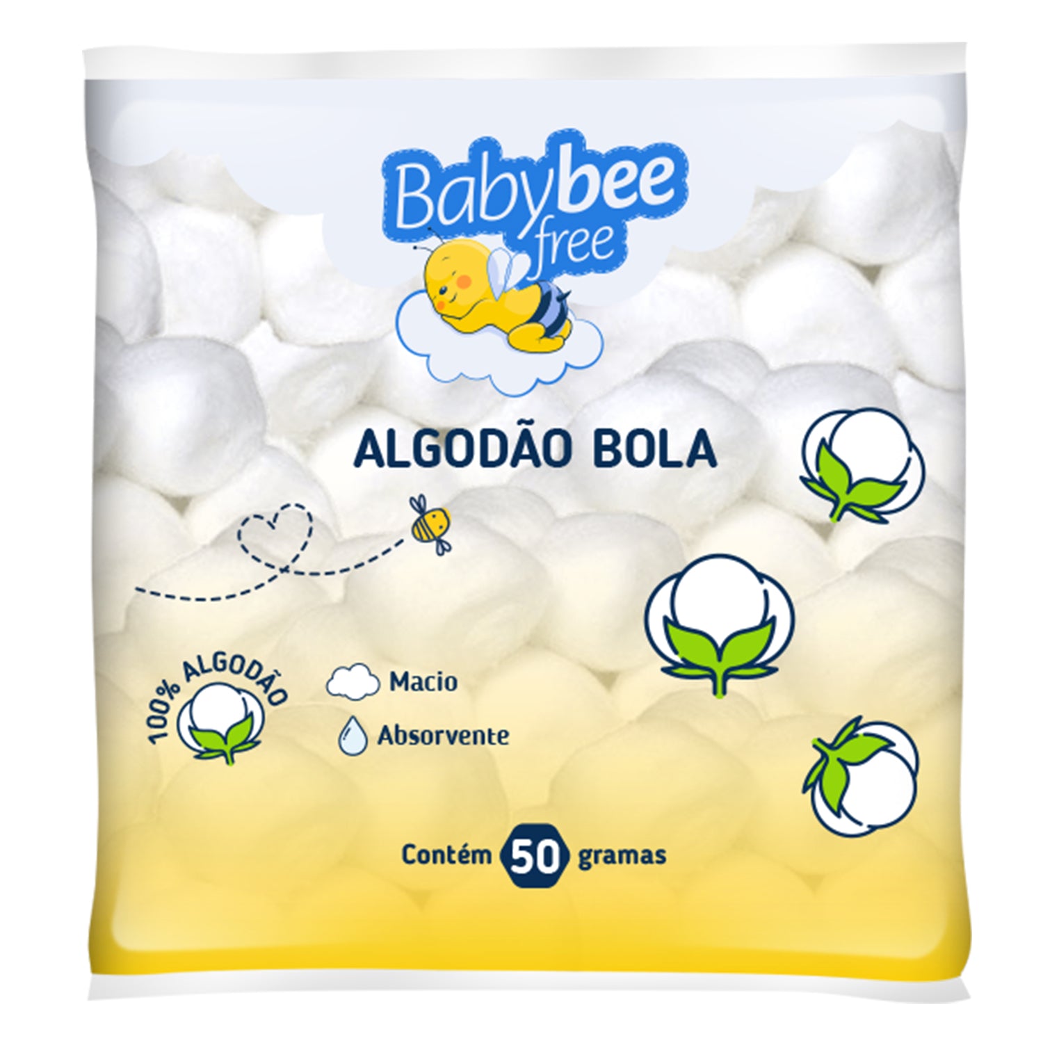 Algodão Bola | Baby Bee Free