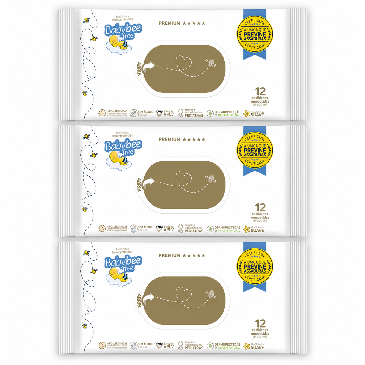 Kits Toalhinha Dermoprotetora | Baby Bee Free