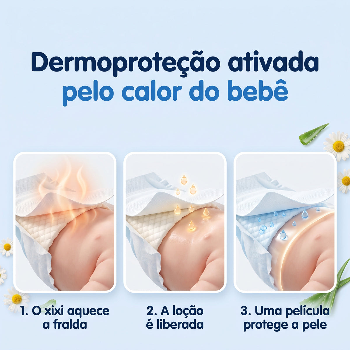 Fralda Dermoprotetora Premium Antiassadura: Pele Sensível | Baby Bee Free