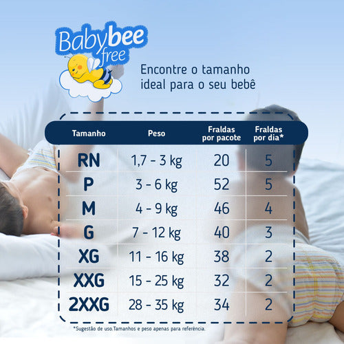 Kits Fralda Dermoprotetora | Baby Bee Free: Tamanho RN