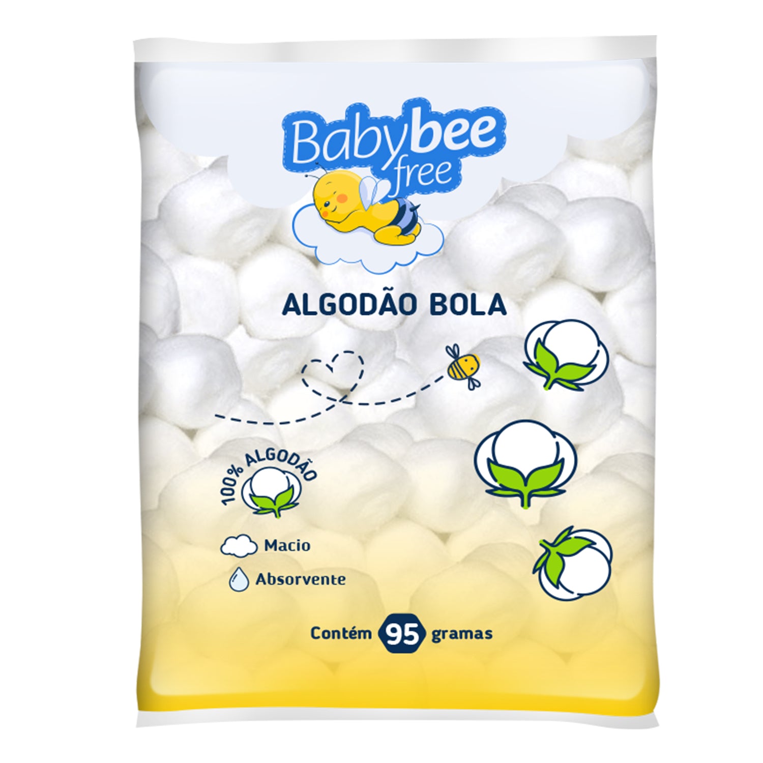 Algodão Bola | Baby Bee Free