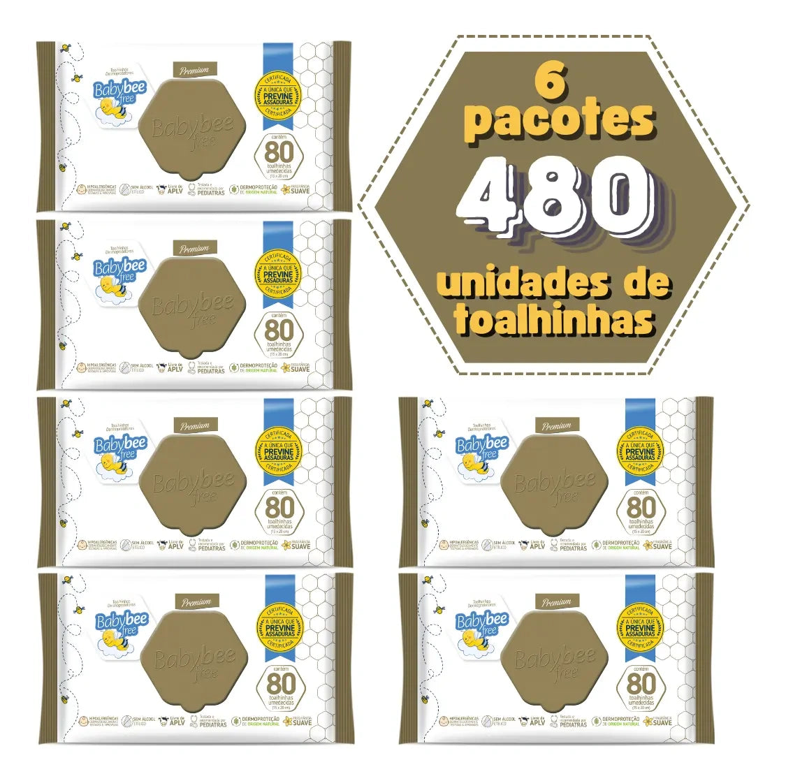 Kits Toalhinha Dermoprotetora | Baby Bee Free
