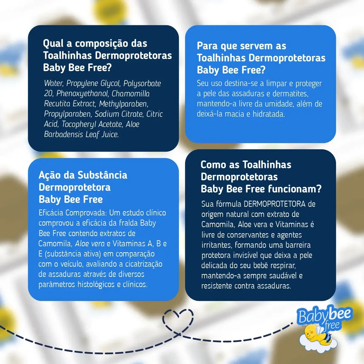 Kits Toalhinha Dermoprotetora | Baby Bee Free