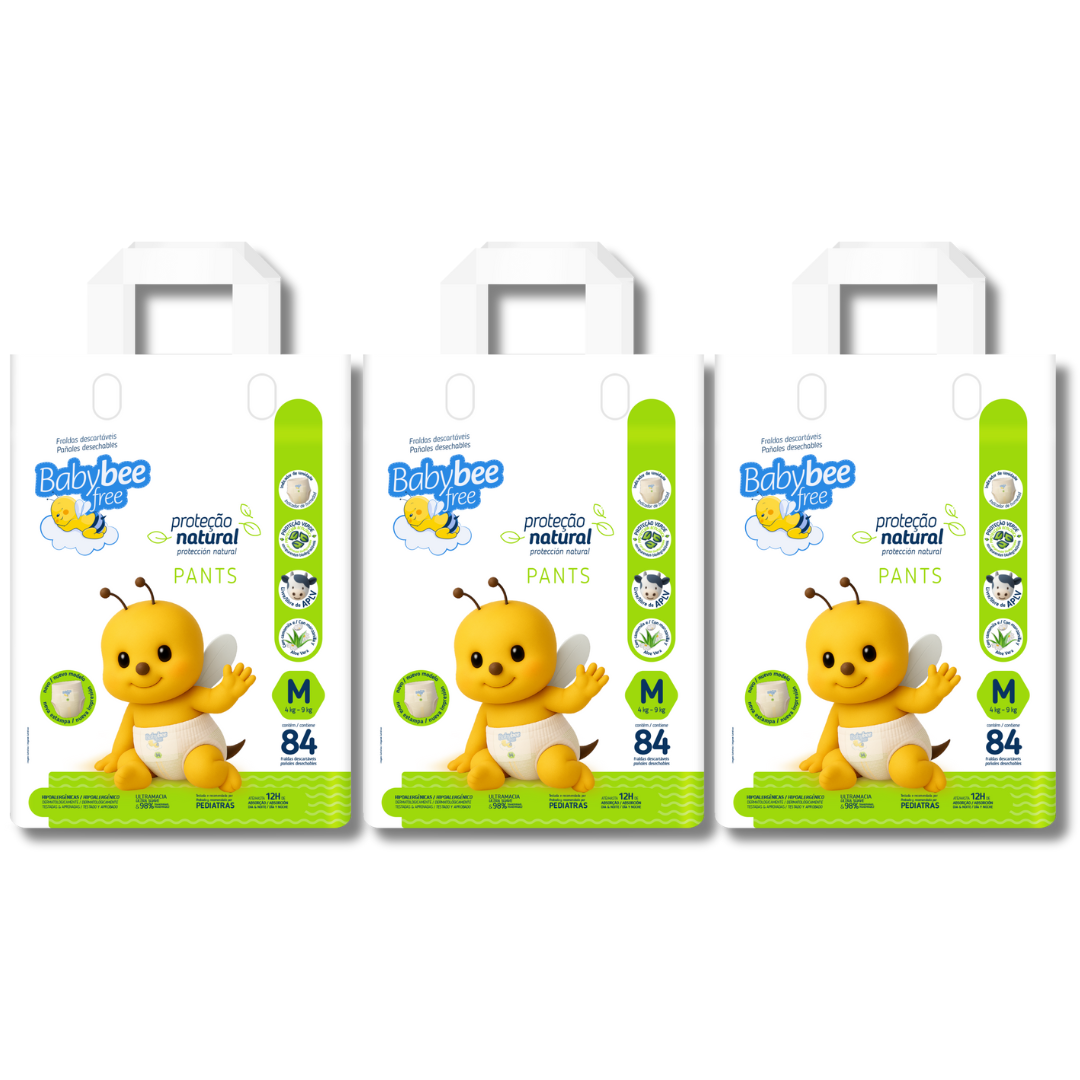 Fralda Pants Tipo Shortinho Proteção Natural: Fácil de Vestir